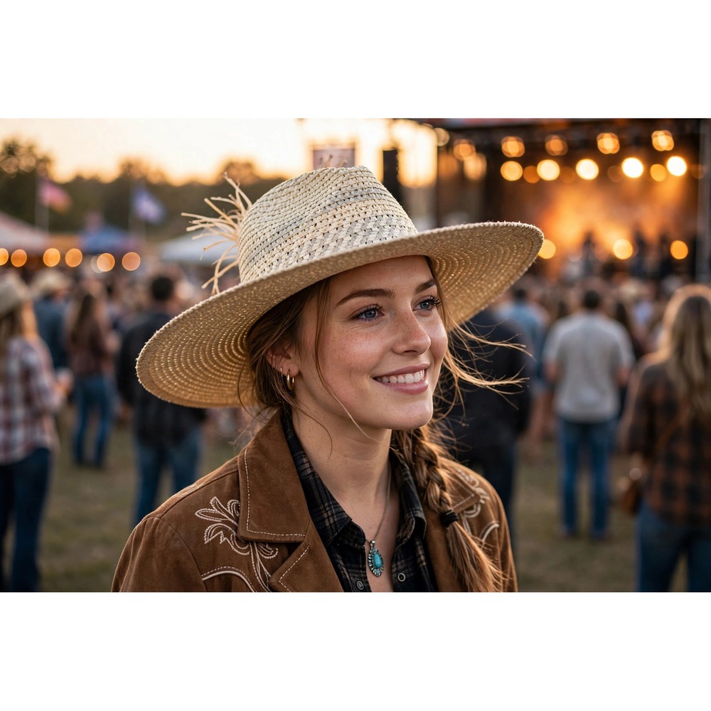 Theodora & Callum Women Straw Sun Hat Wide Brim Beaded Boho